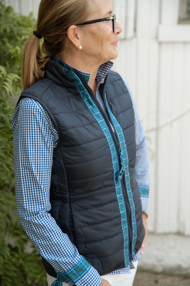 Maggie May Ribbon Puffer Vest (PF44)