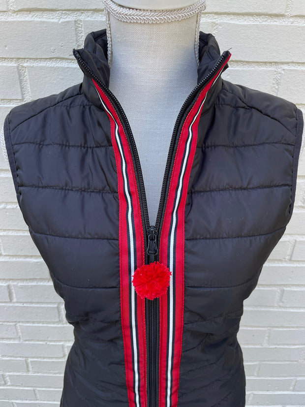 Maggie May Ribbon Puffer Vest (PF43)