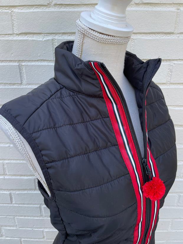 Maggie May Ribbon Puffer Vest (PF43)