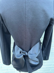 Naomi Bow Blazer - Black w Black Ribbon (Naomi02)