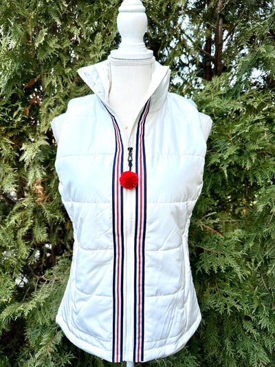 Maggie May Ribbon Puffer Vest (PF46)