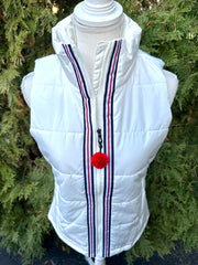 Maggie May Ribbon Puffer Vest (PF46)