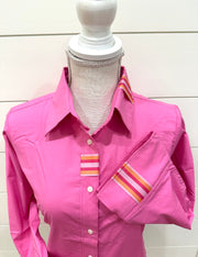 Sweet Caroline 3/4 Sleeve Ribbon Shirt (SC07)