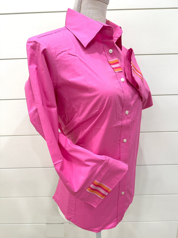 Sweet Caroline 3/4 Sleeve Ribbon Shirt (SC07)