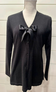 Eileen Cardigan - Black w Black Ribbon (Eileen01)