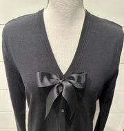 Eileen Cardigan - Black w Black Ribbon (Eileen01)