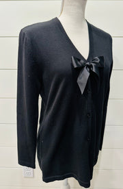 Eileen Cardigan - Black w Black Ribbon (Eileen01)