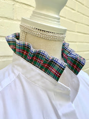 Dionne Holiday Plaid Ribbon Shirt - (HR04)